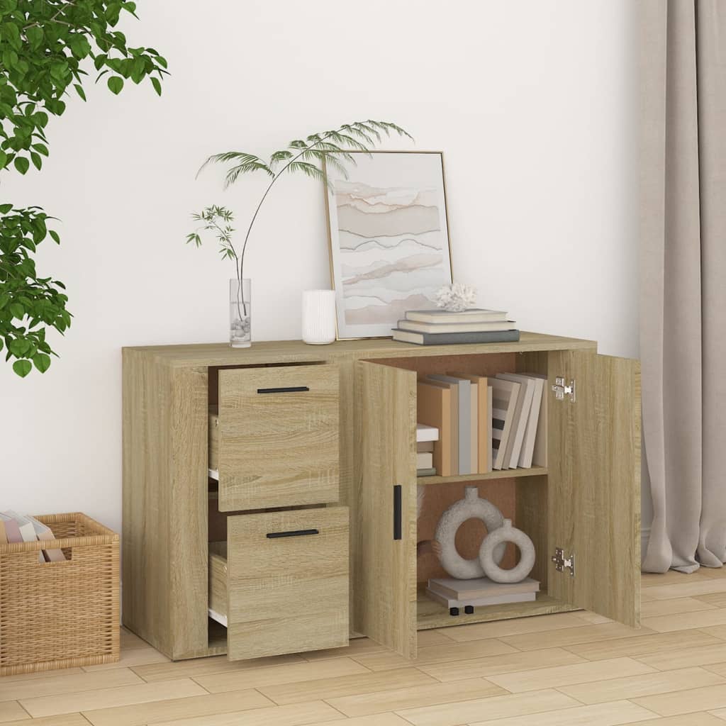 Sonoma Oak Buffet 100x333x59.5 cm Ingenieurholz Holz