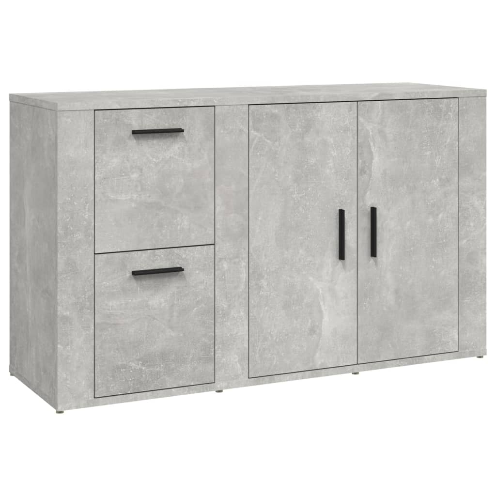 Buffet Gris béton 100x33x59,5 cm Bois d'ingénierie