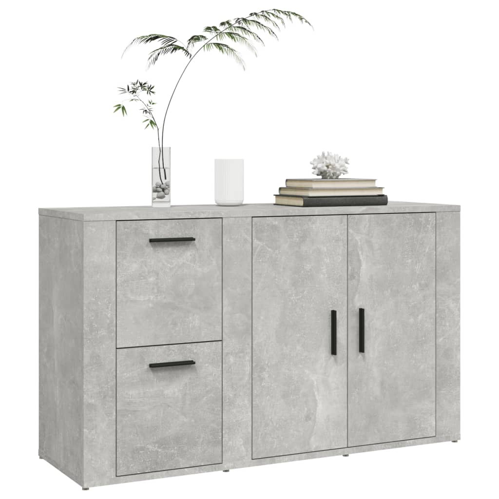 Buffet grigio in cemento 100x3333x59,5 cm legno di ingegneria