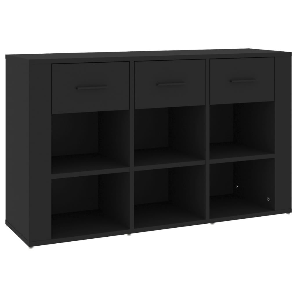 Credenza nera 100x30x59,5 cm MDF