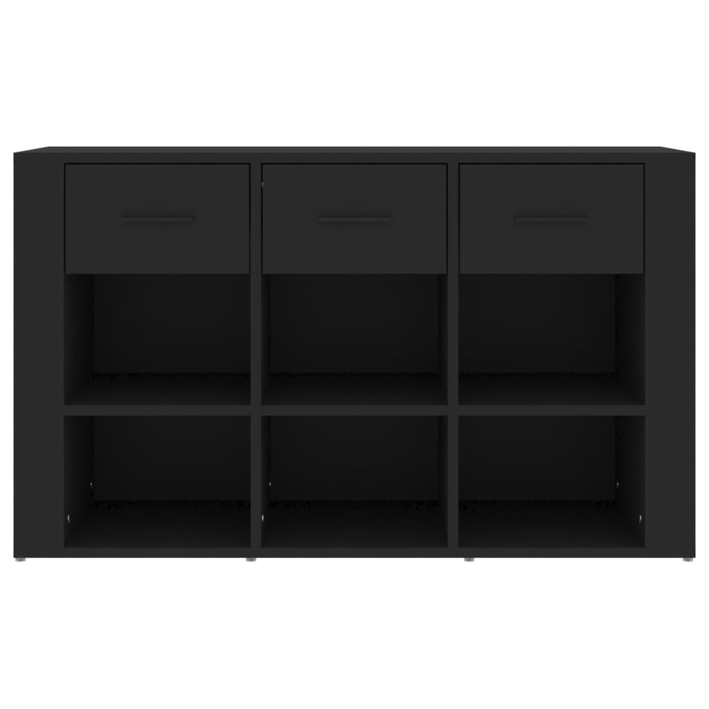 Black buffet 100x30x59.5 cm engineering wood