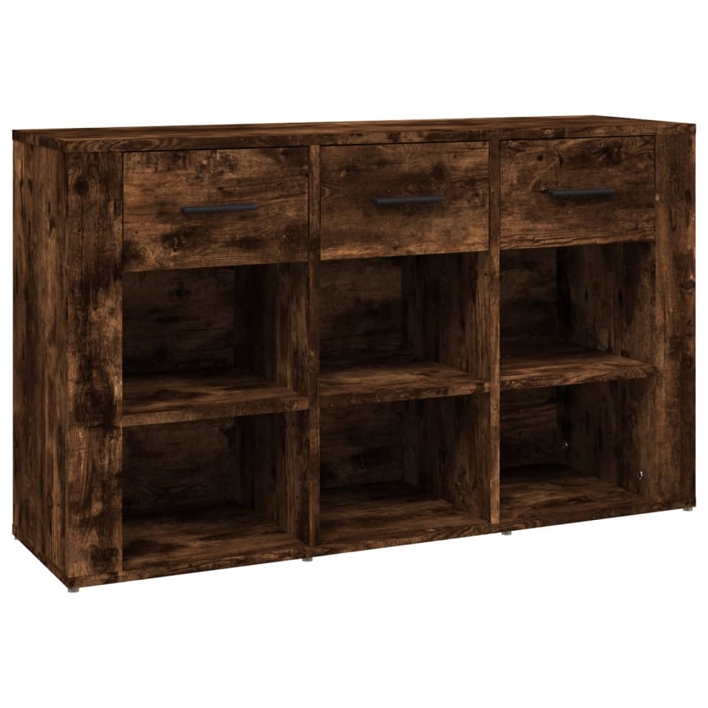 Smoked oak buffet 100x30x59.5 cm engineering wood