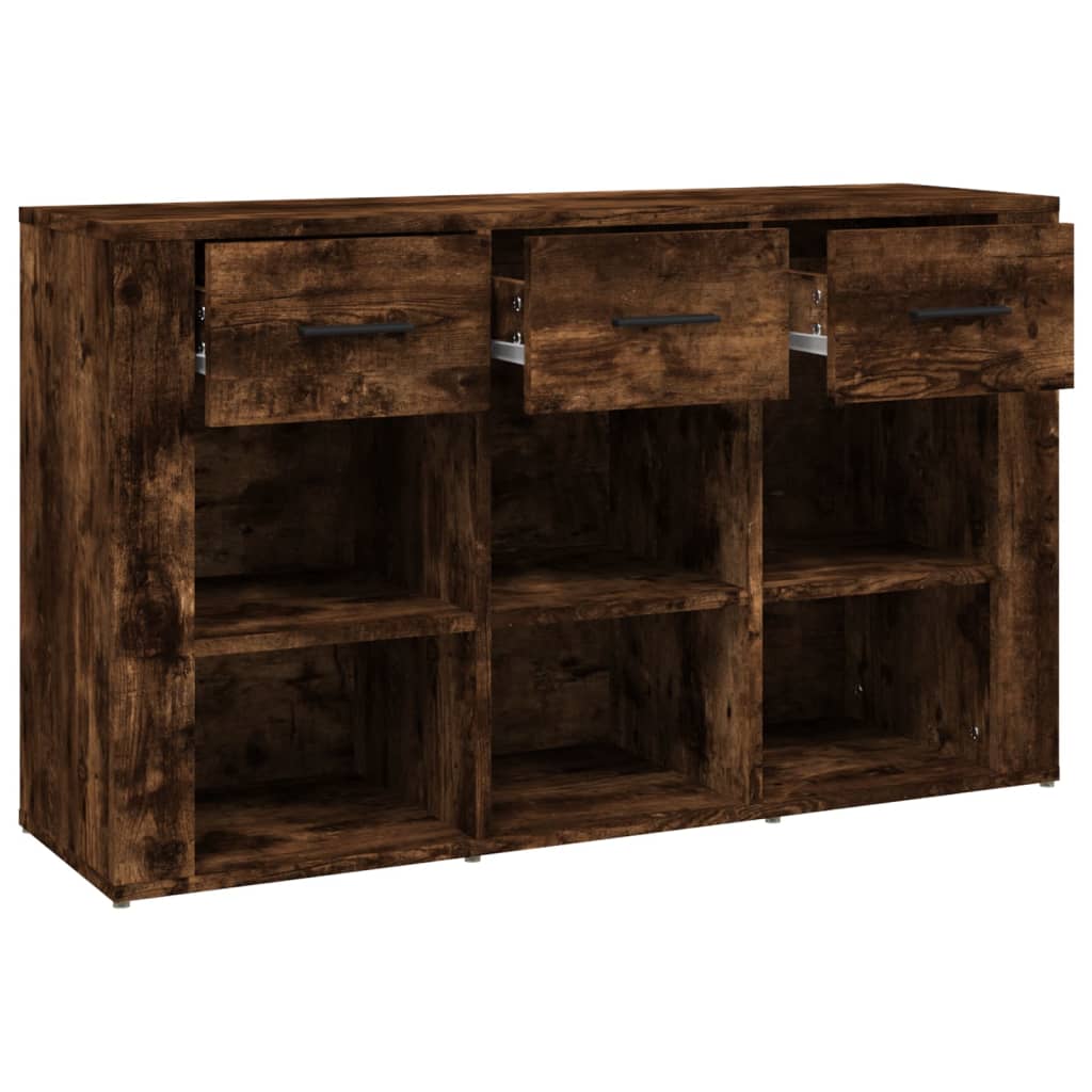 Buffet Chêne fumé 100x30x59,5 cm Bois d'ingénierie