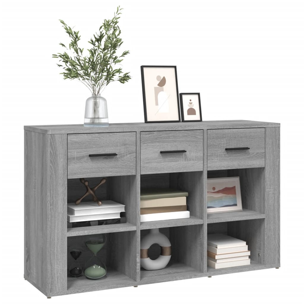 Grey Sonoma Buffet 100x30x59,5 cm ingegneristica legna