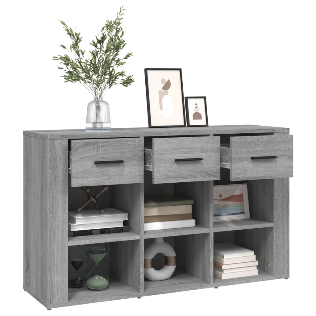 Grey Sonoma Buffet 100x30x59,5 cm ingegneristica legna