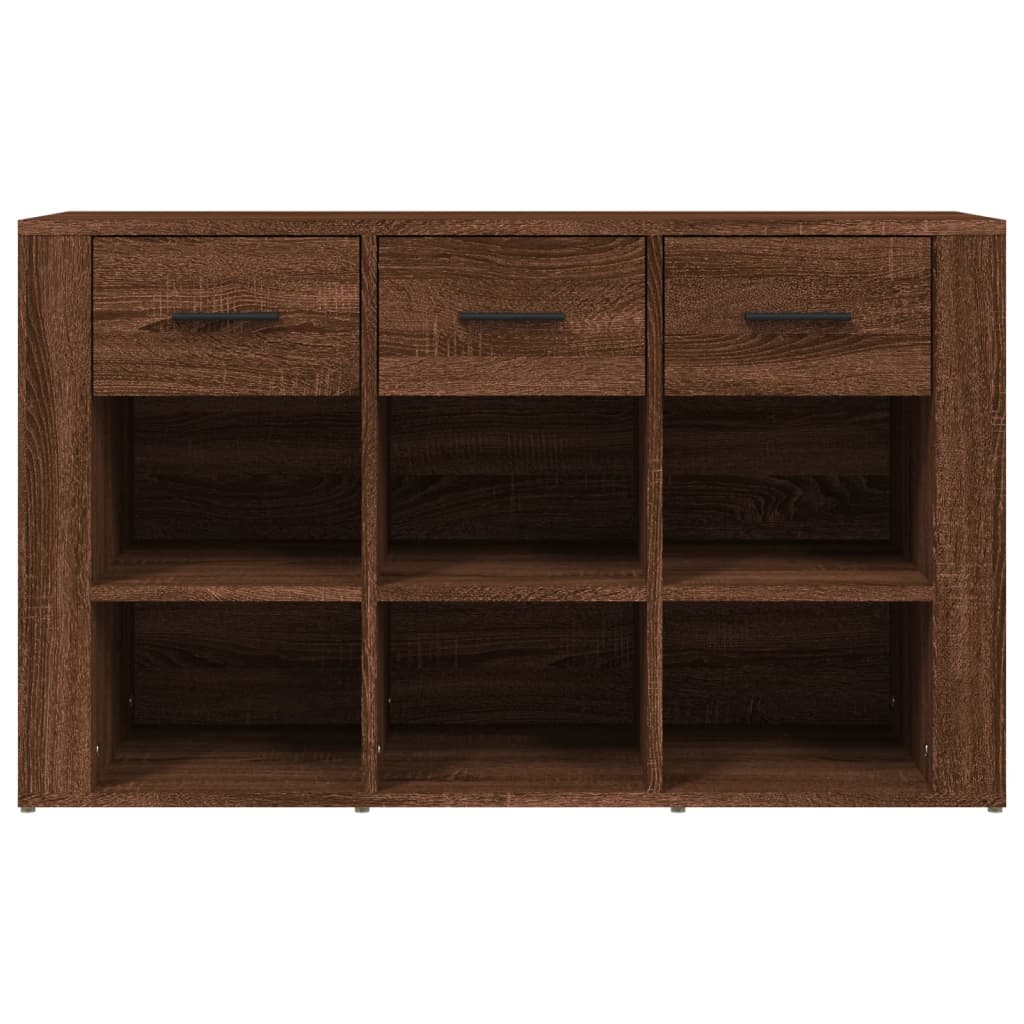 Credenza in rovere marrone 100x30x59,5 cm MDF