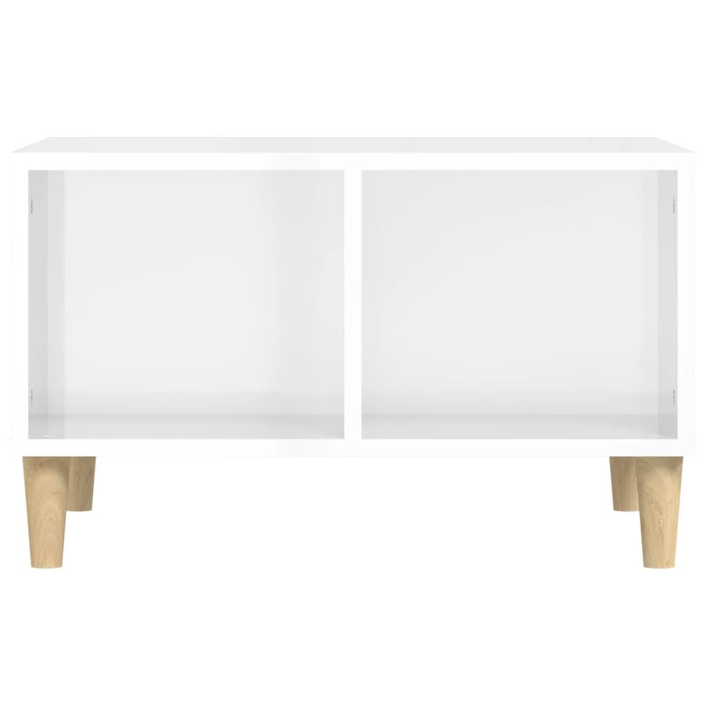 Brilliant white coffee table 60x50x36.5 cm engineering wood