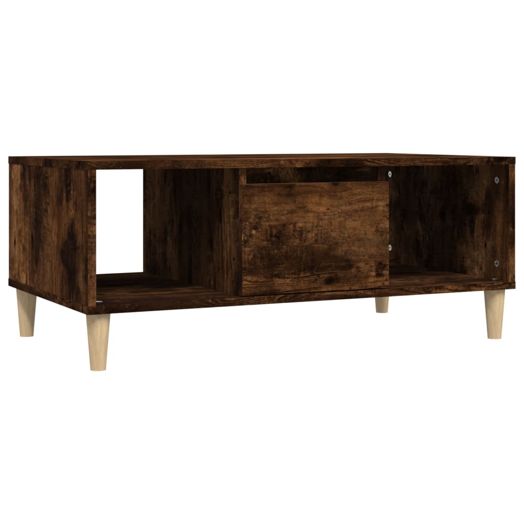 Smoked oak coffee table 90x50x36.5 cm engineering wood