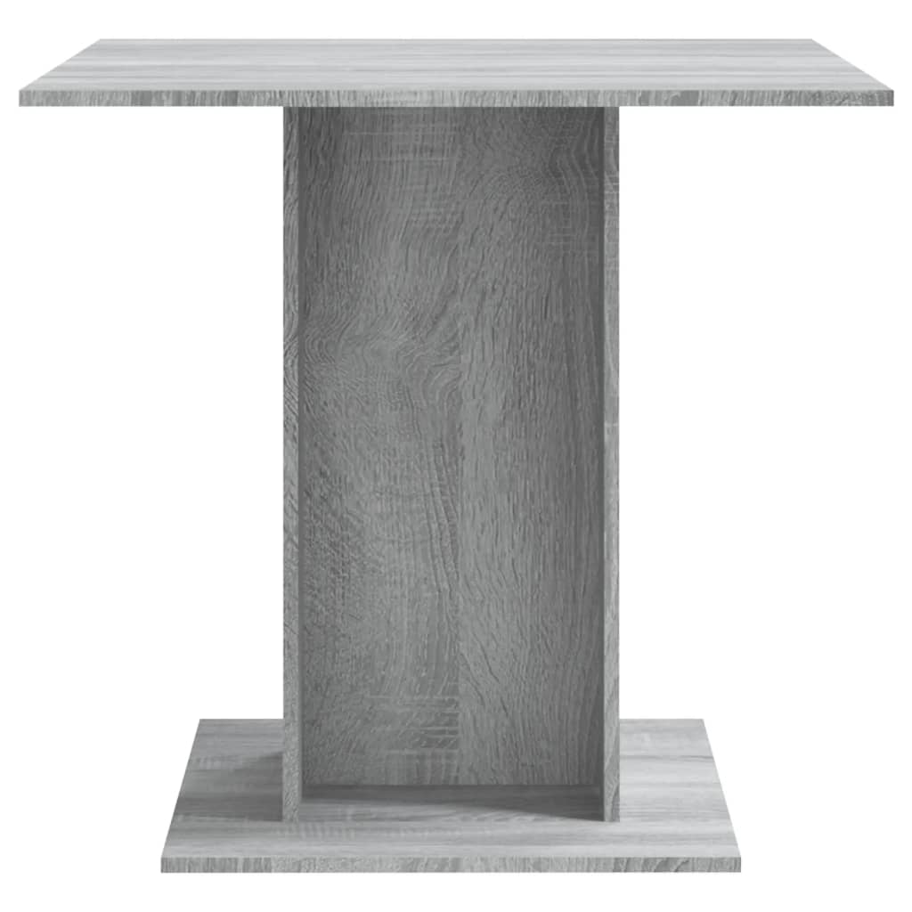Tavolo da pranzo grigio Sonoma 80x80x75 cm MDF