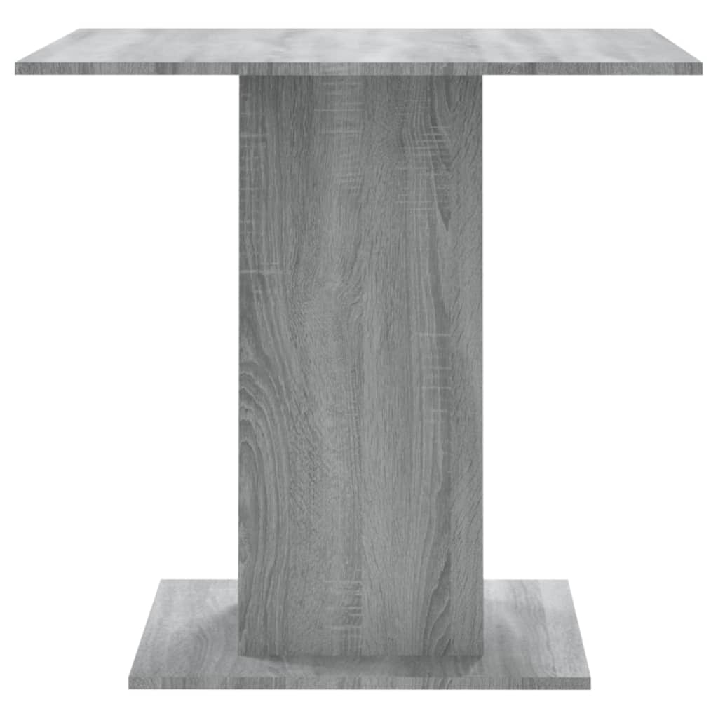Table à dîner Sonoma gris 80x80x75 cm Bois d'ingénierie