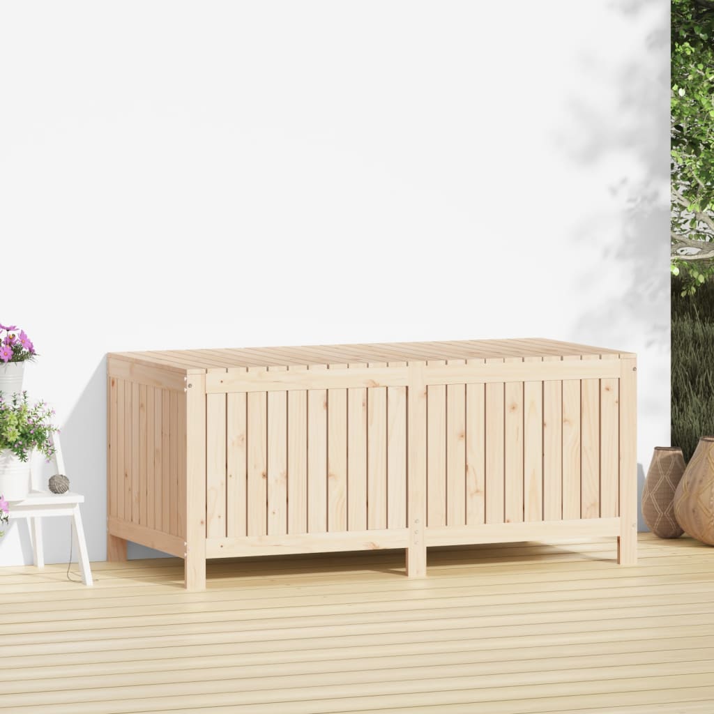 Garden storage box 147x68x64 cm solid pine wood