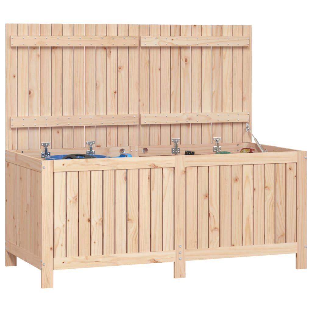 Garden storage box 147x68x64 cm solid pine wood