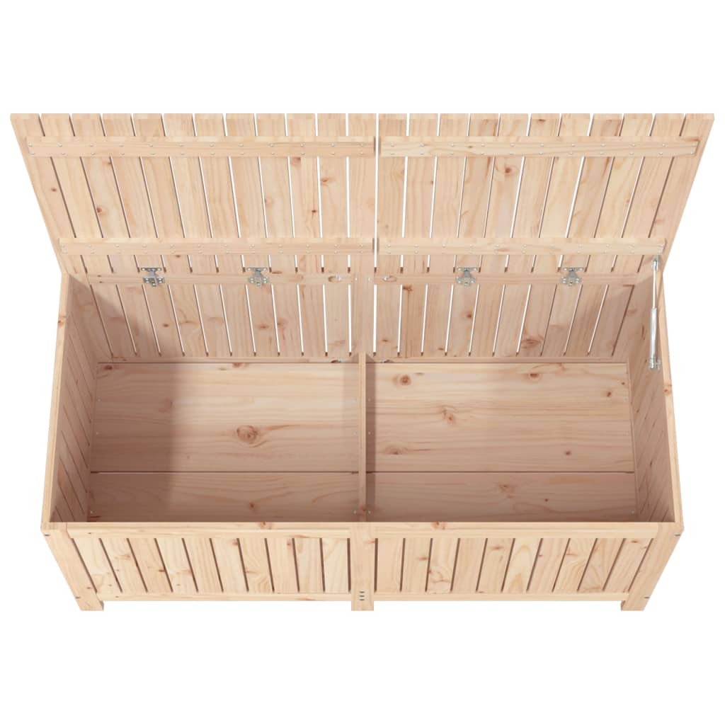 Garden storage box 147x68x64 cm solid pine wood