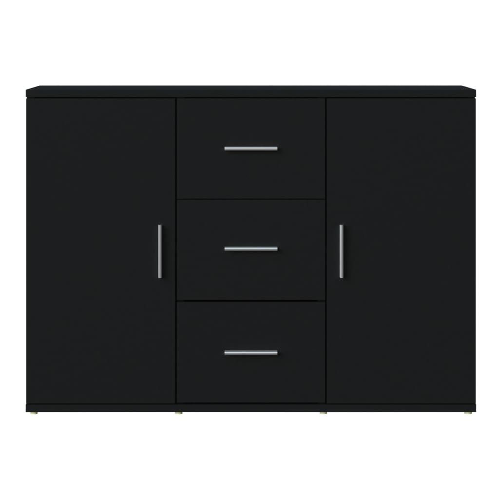 Credenza nera 91x29,5x65 cm MDF