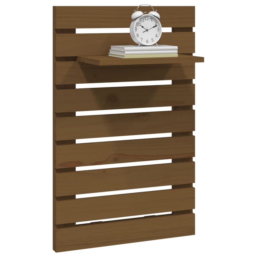 Murale bedside shelves 2 pcs brown honey solid pine wood