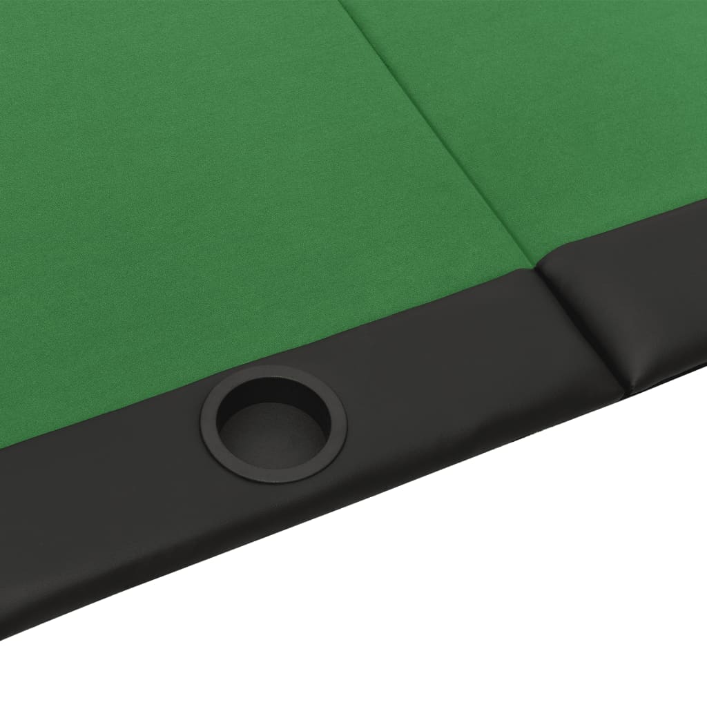 Faltbare Poker Tabelle 10 Spieler grün 206x106x75 cm