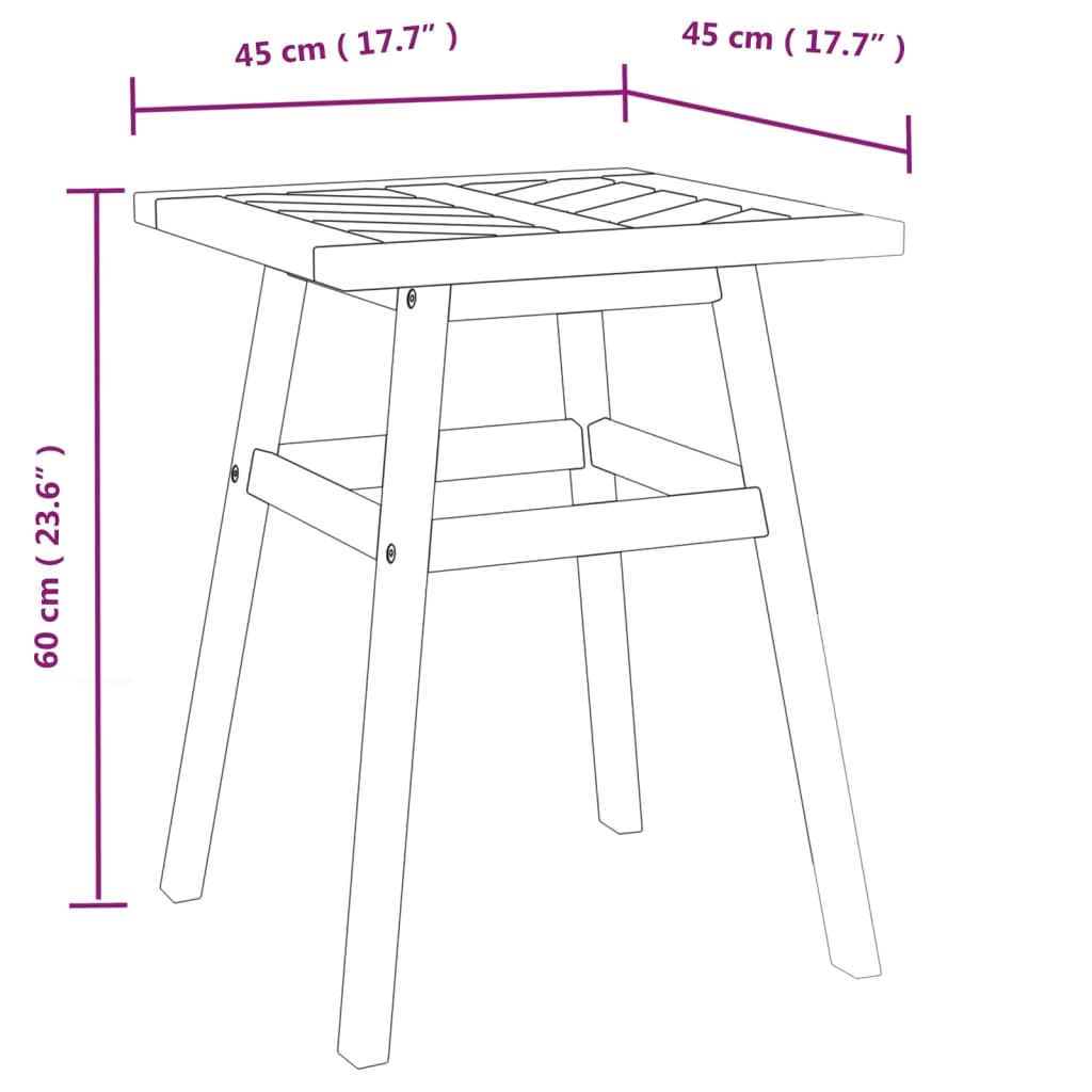 Solid acacia wooden garden furniture set