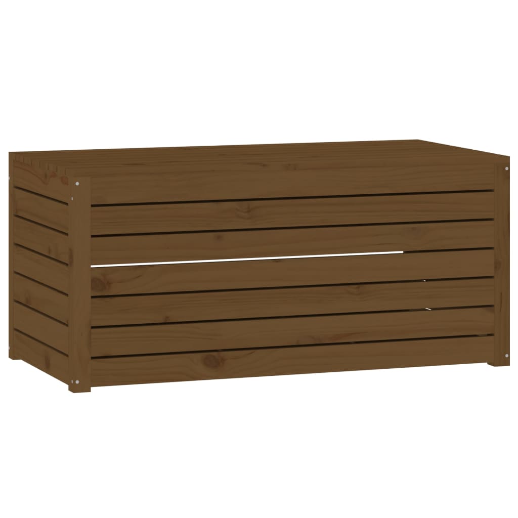 Brown garden box 101x50.5x46.5 cm solid pine wood