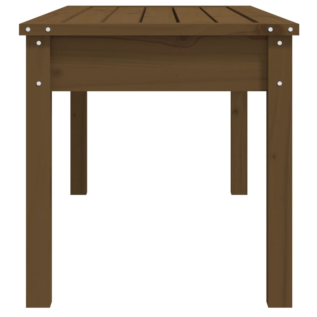Honey brown garden bench 109x4445 cm solid pine wood