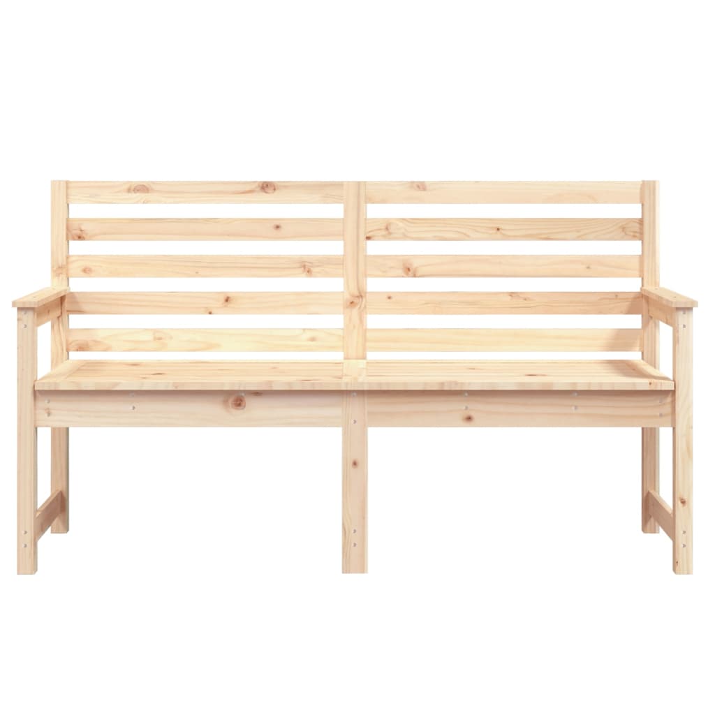 Garden bench 159.5x48x91.5 cm solid pine wood
