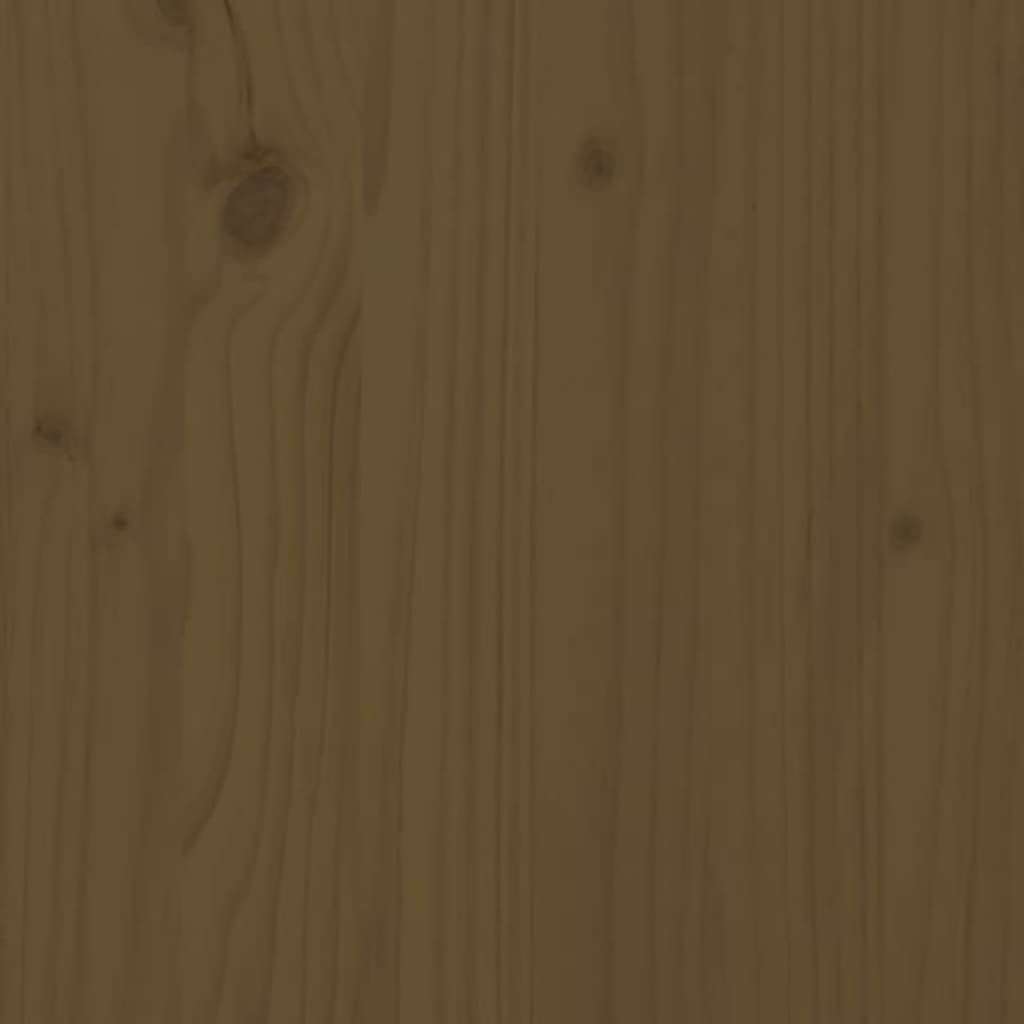 Banc de jardin marron miel 203,5x48x91,5 cm bois de pin massif