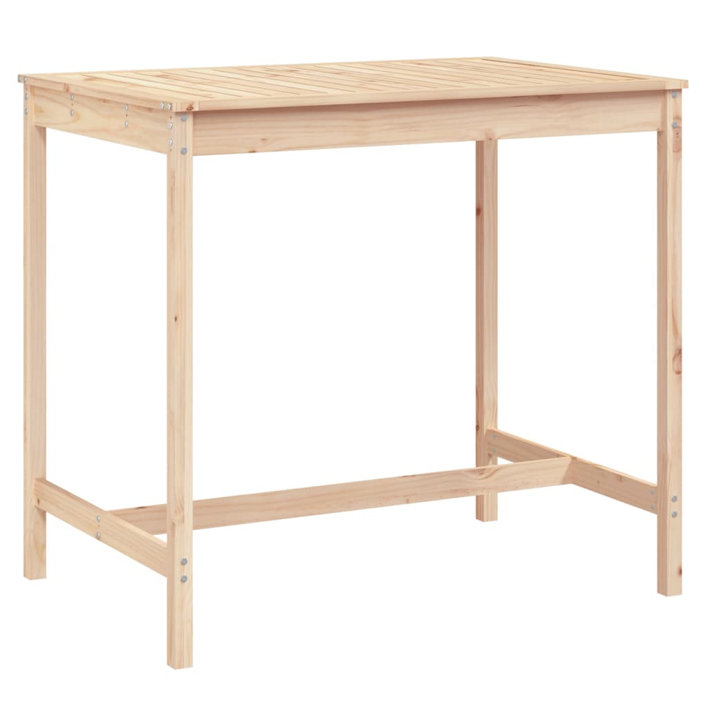 Garden table 121x82.5x110 cm Solid pine wood