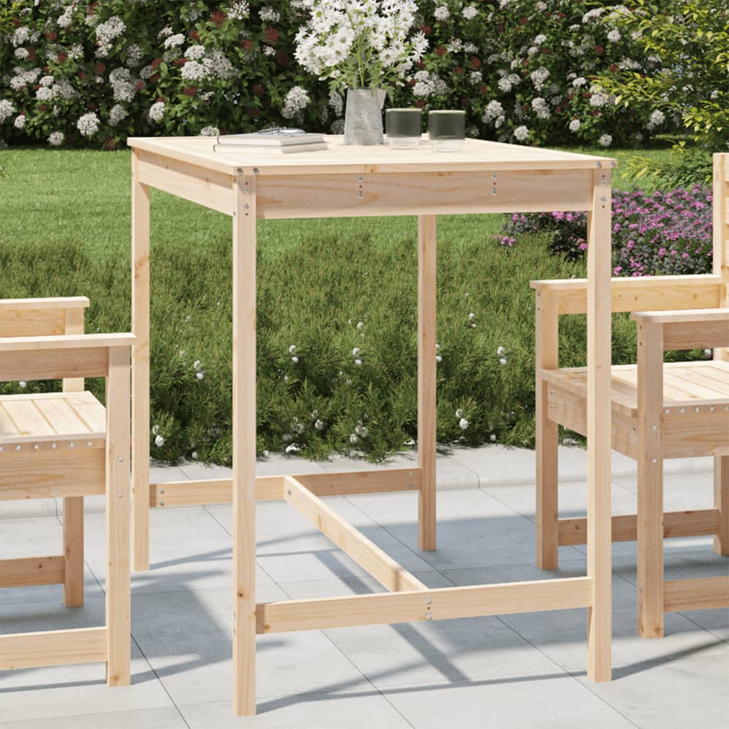 Garten Tabelle 121x82.5x110 cm Festkiefer Holz