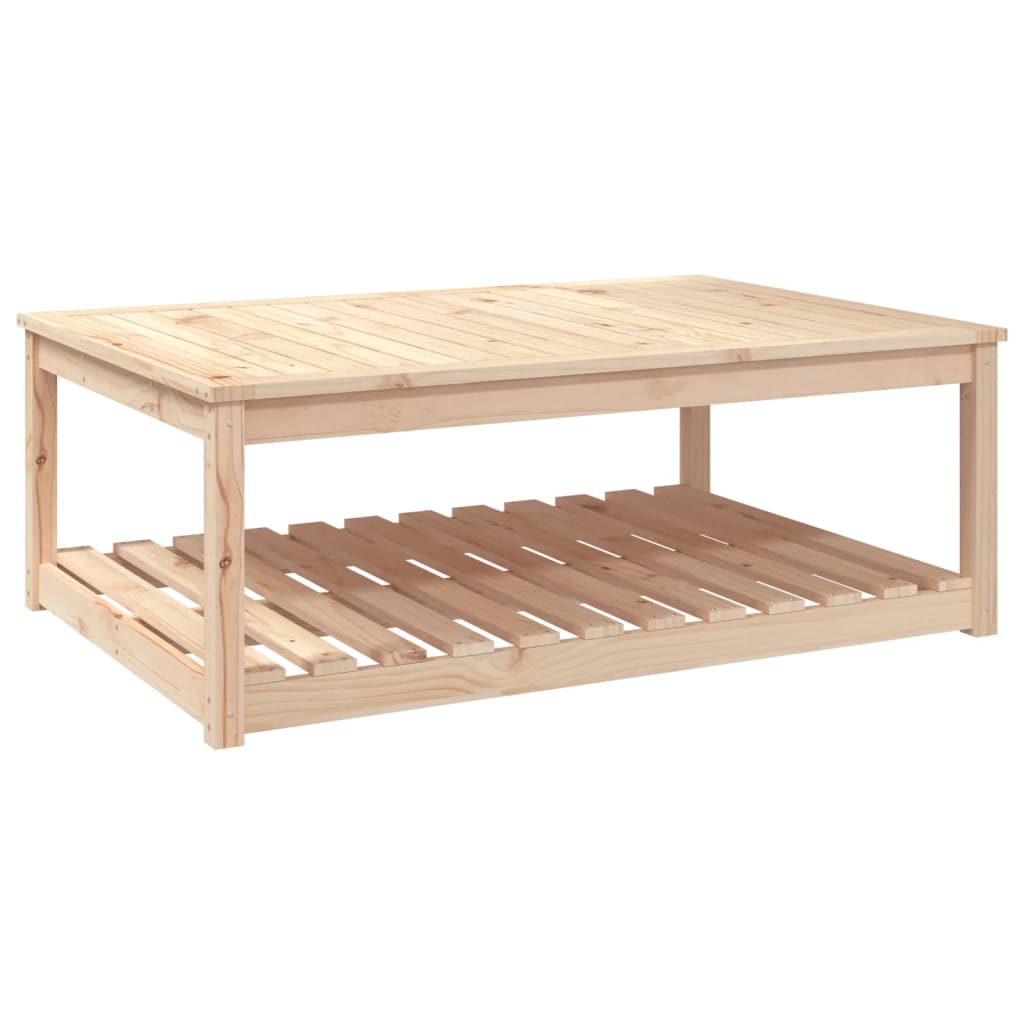 Garden table 121x82.5x45 cm solid pine wood
