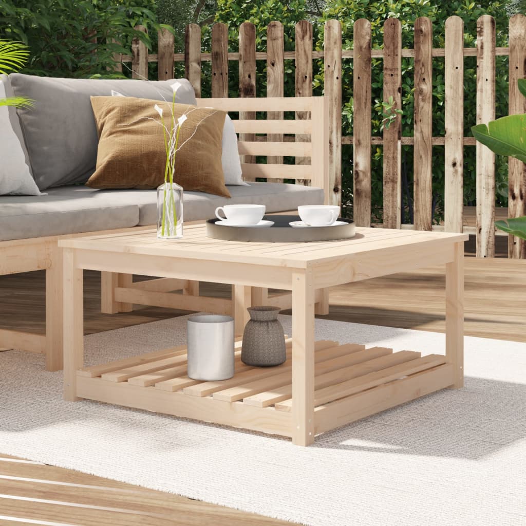 Garden table 82.5x82.5x45 cm Solid pine wood