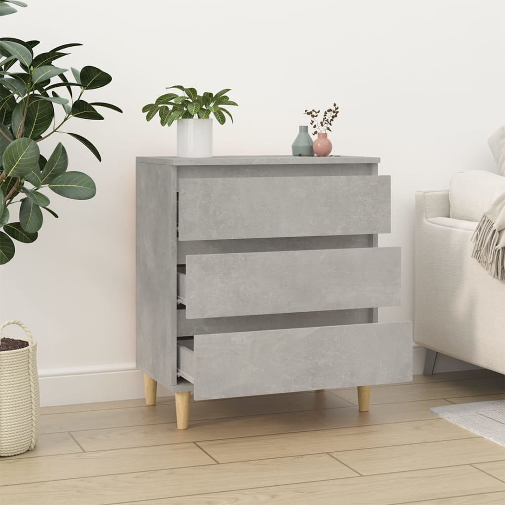 Concrete gray buffet 60x35x70 cm Engineering wood