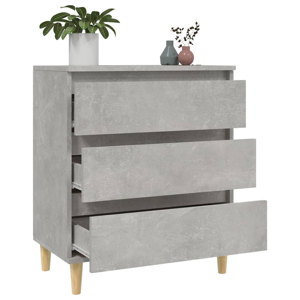 Concrete gray buffet 60x35x70 cm Engineering wood