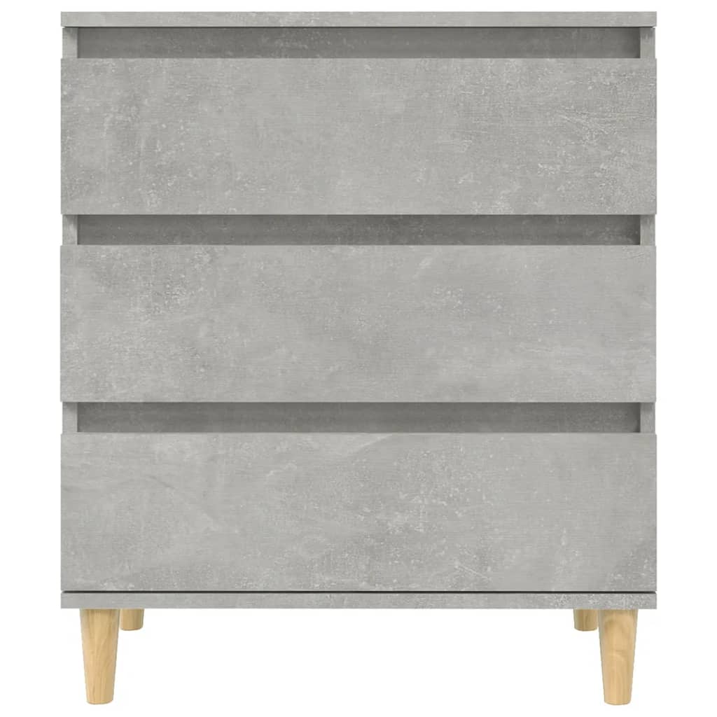 Buffet grigio in cemento 60x35x70 cm legno di ingegneria