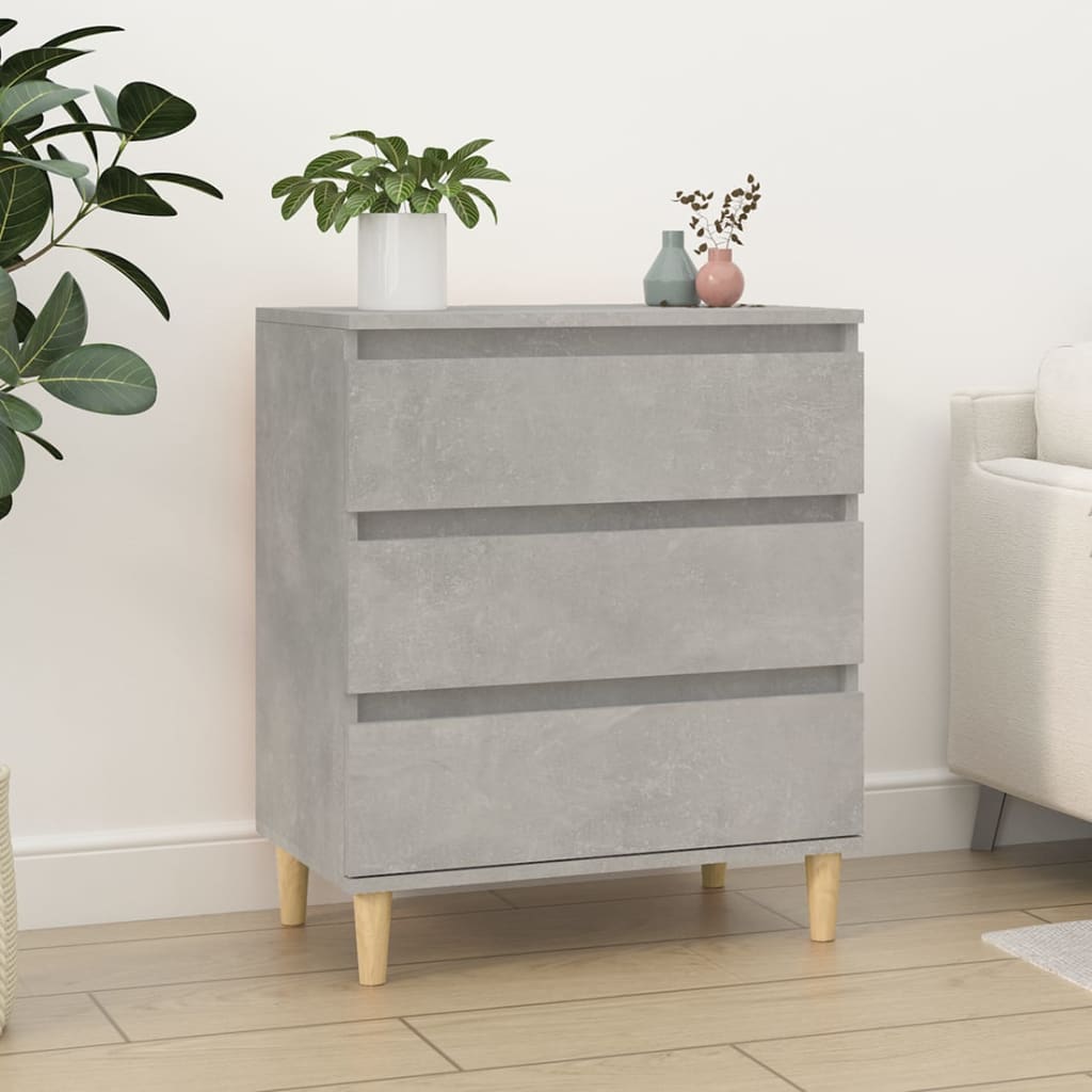 Buffet Gris béton 60x35x70 cm Bois d'ingénierie