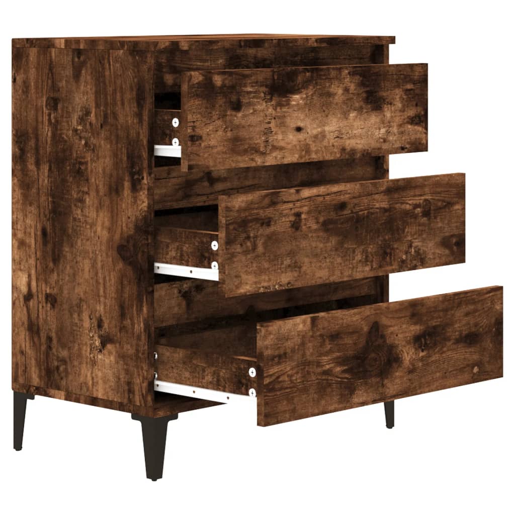 Buffet Chêne fumé 60x35x70 cm Bois d'ingénierie