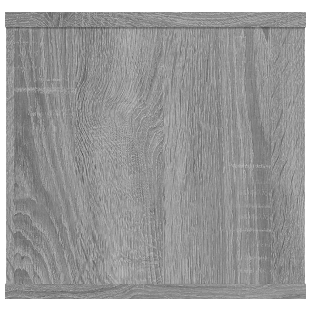 Sonoma Grey Wall Shelf 102x30x29 cm Holz Engineering