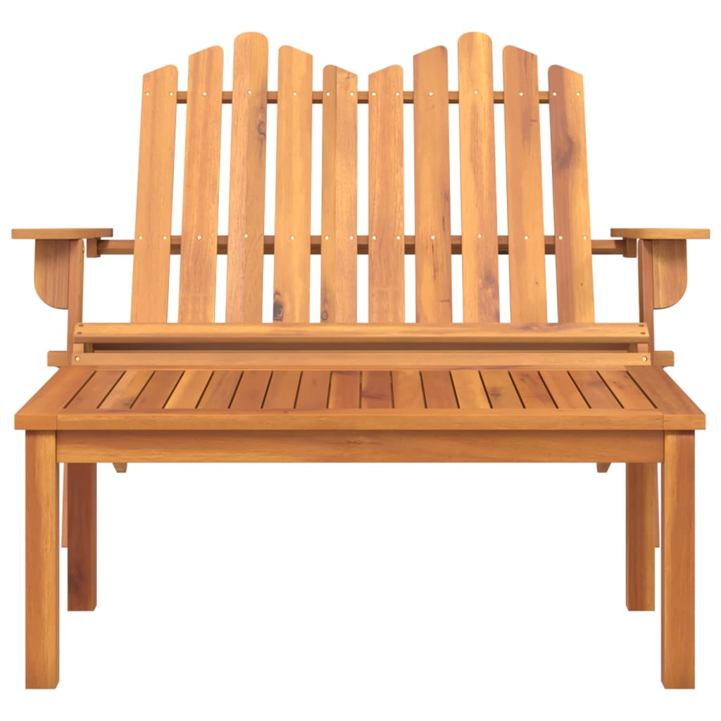 Adirondack garden furniture set 2 pcs solid acacia wood