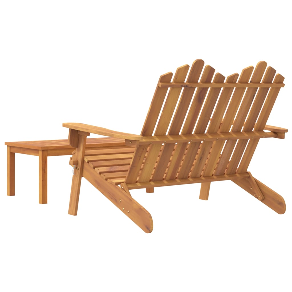 Adirondack Gartenmöbel Set 2 PCs Festes Akazieholz