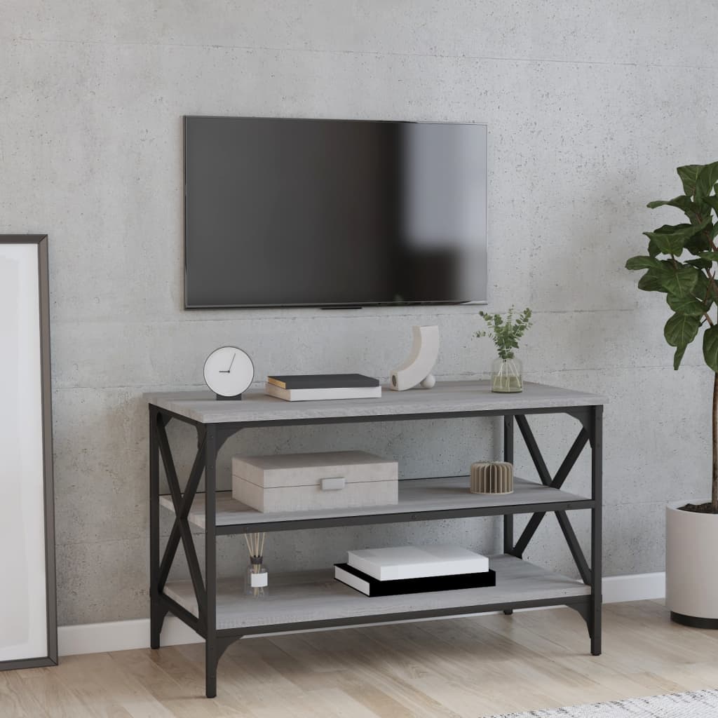Sonoma Gray TV furniture 80x40x50 cm Engineering wood