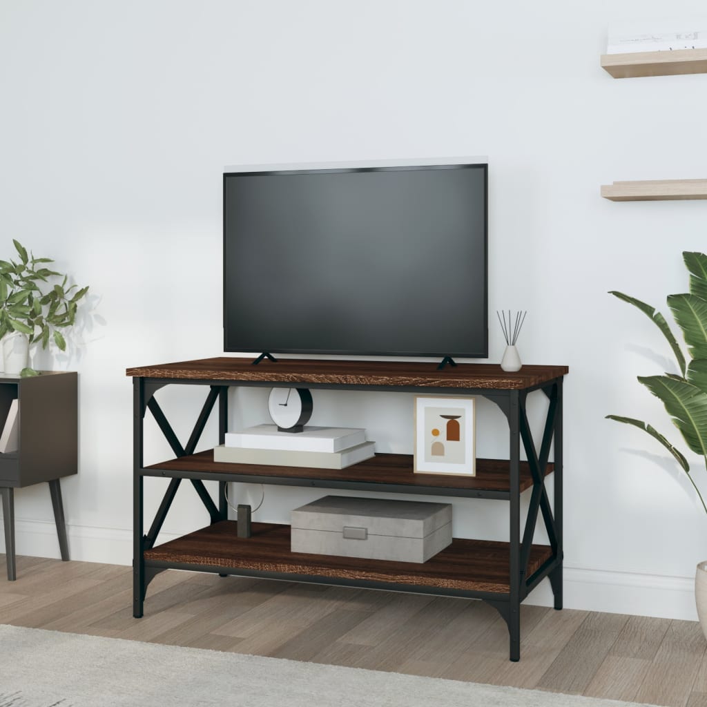 Brown oak TV furniture 80x40x50 cm engineering wood