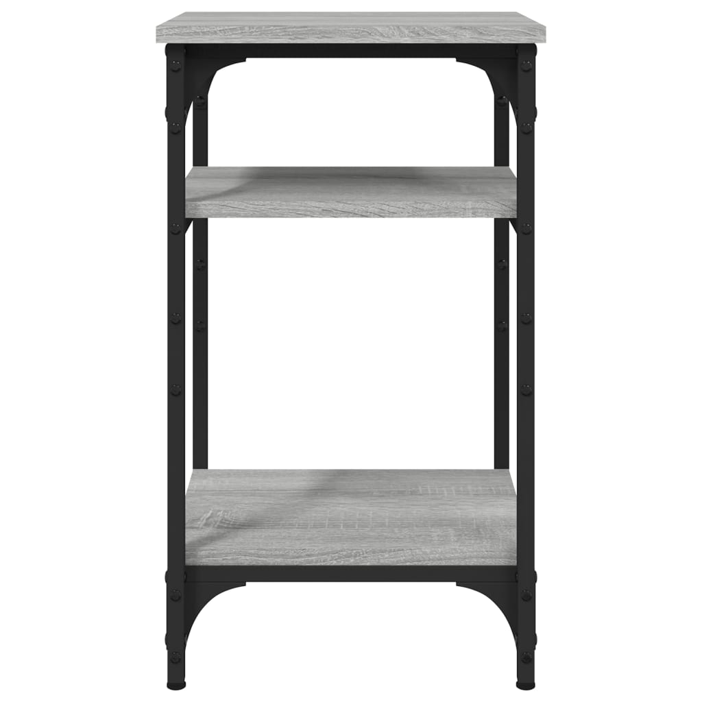 Tavolino grigio Sonoma 35x30x60 cm MDF
