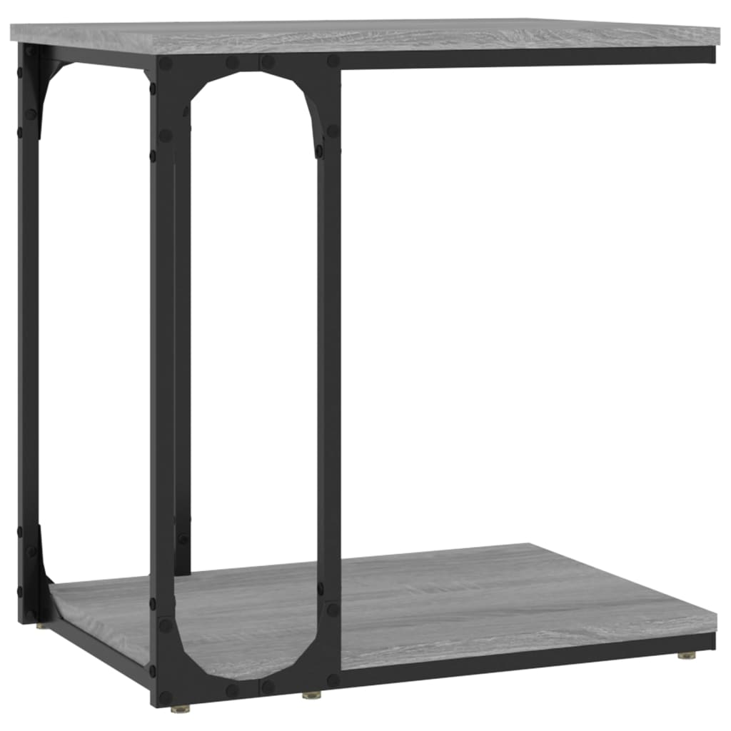 Table d'appoint Sonoma gris 50x35x52 cm Bois d'ingénierie