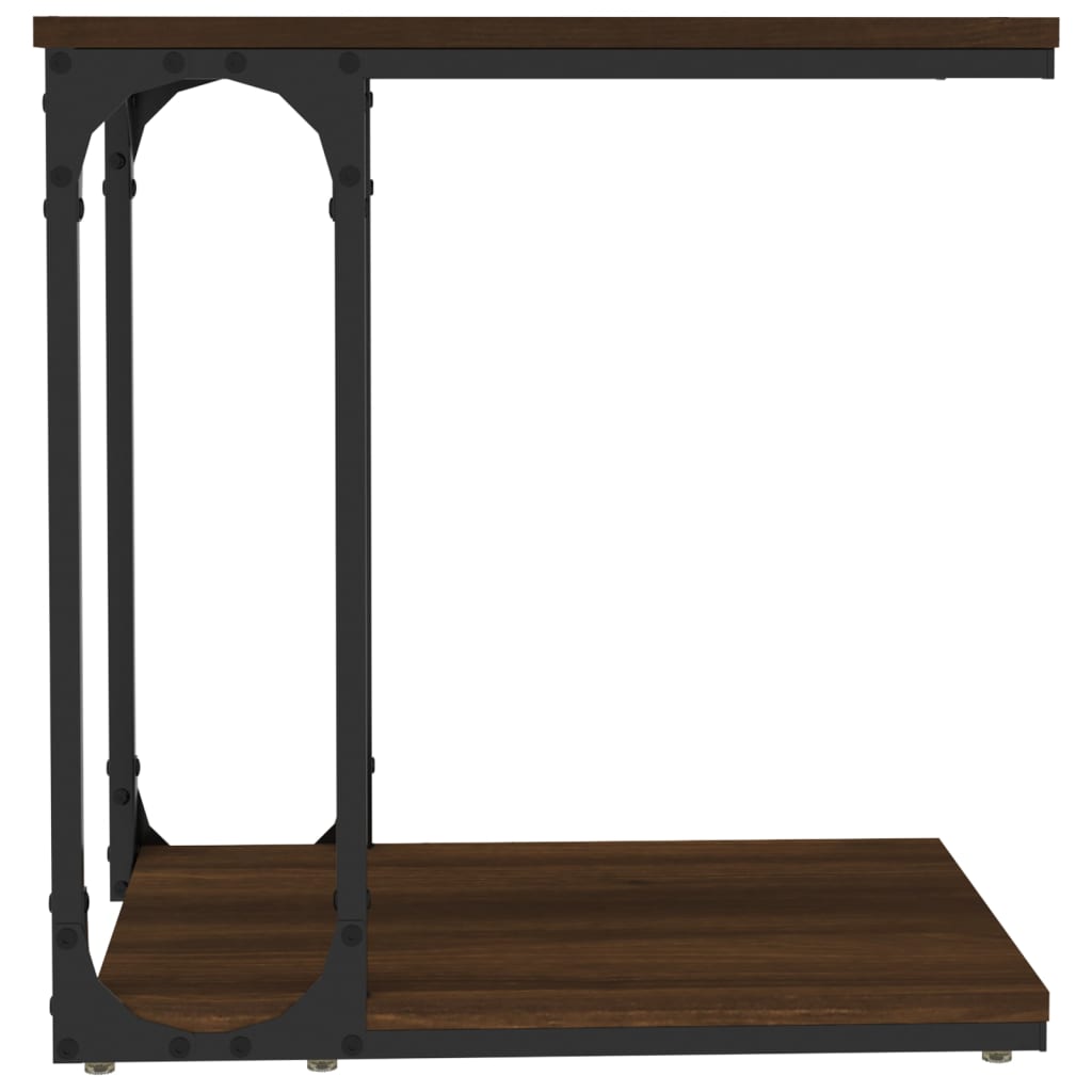 Appoint table brown oak 50x35x52 cm Engineering wood