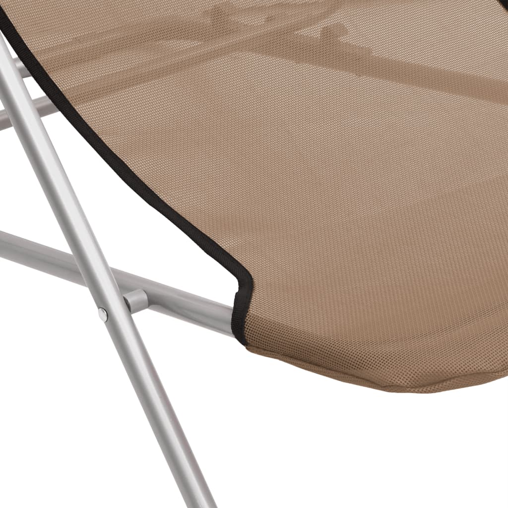2pcs folding beach chairs Steel Steel coat of powder