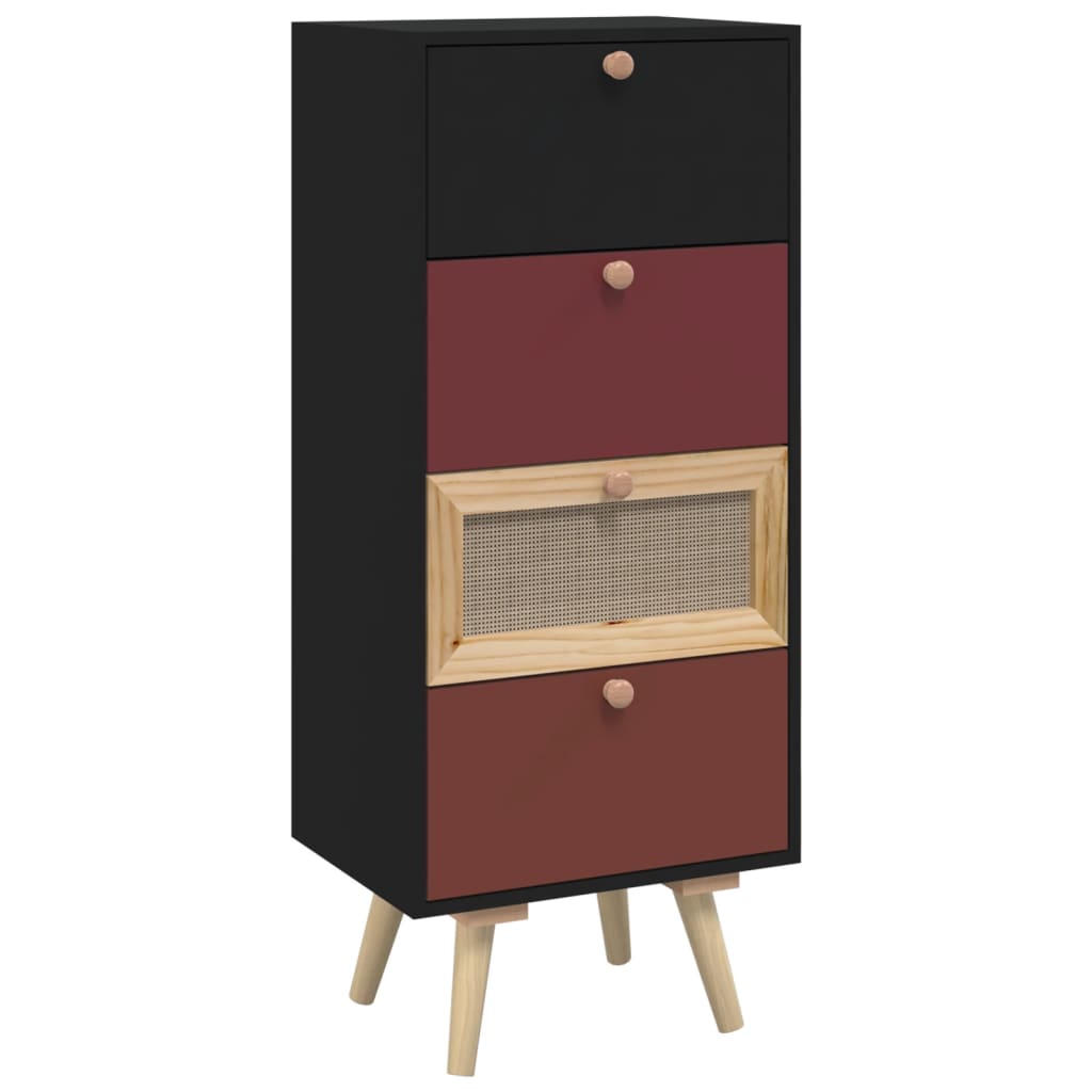 Hoches Buffet mit 40 x 30 x 95 cm technischen Holzschubladen