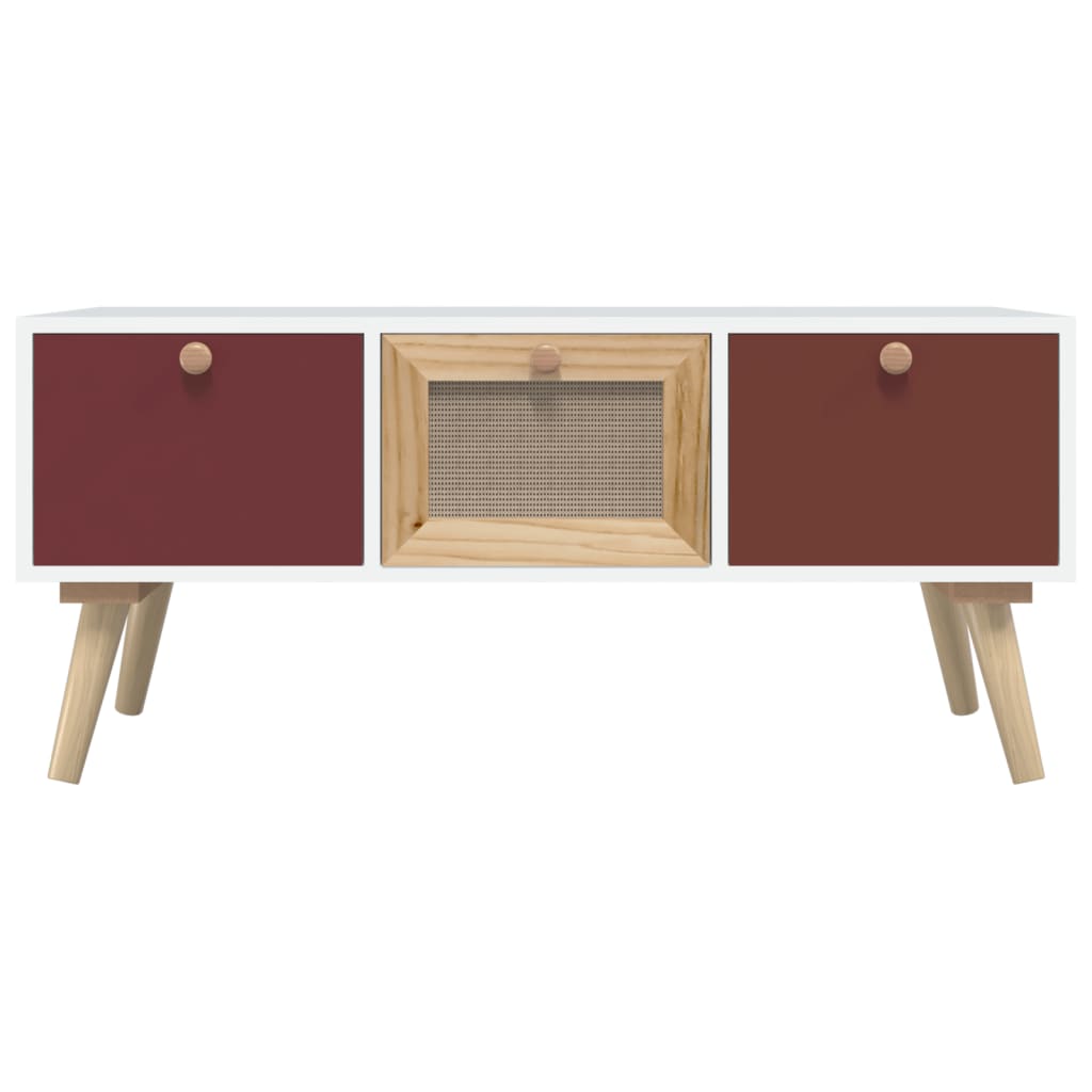 Coffee table with 80x40x35.5 cm engineering drawers