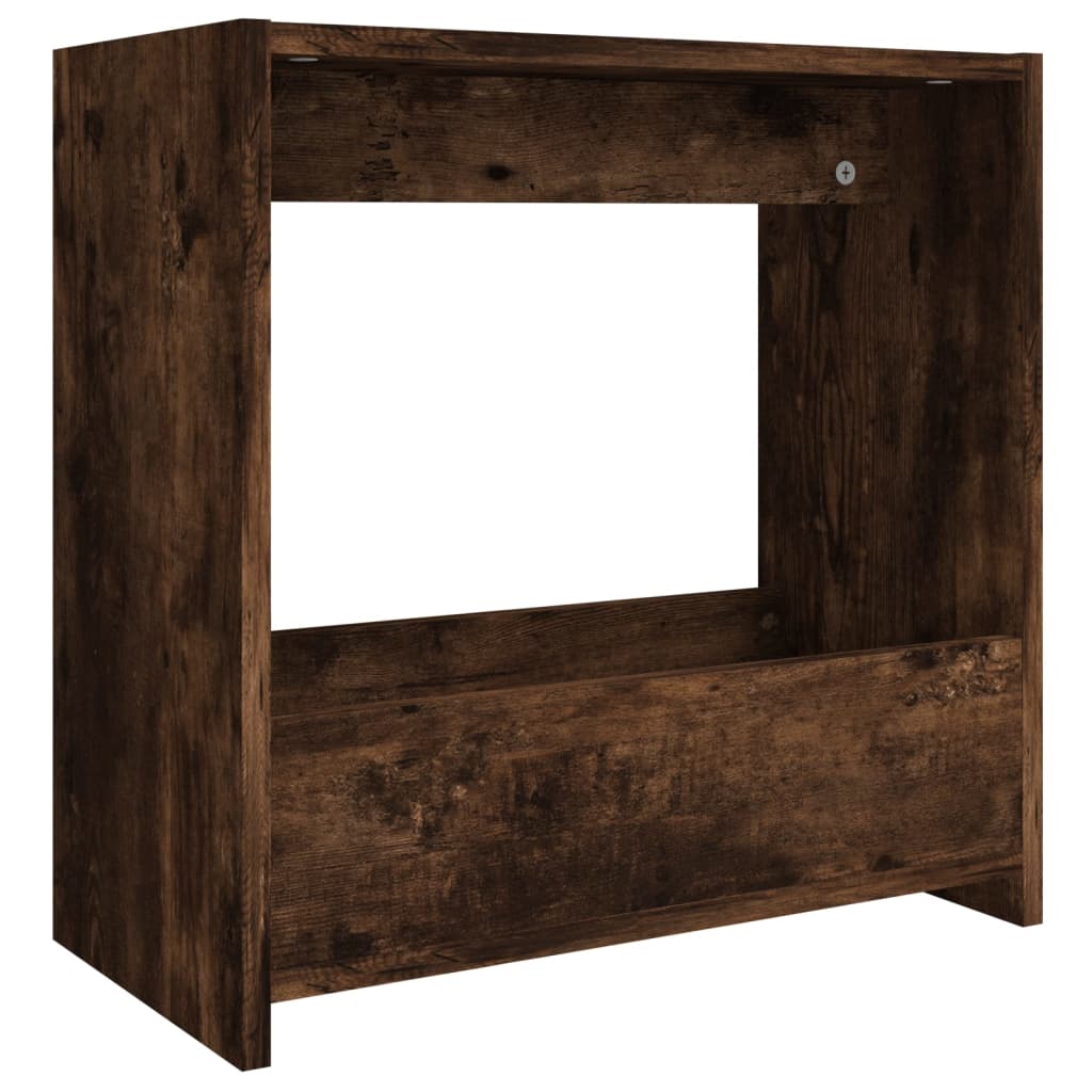 Raucher -Eichen -Seitentisch 50x26x50 cm Ingenieurholz Holz