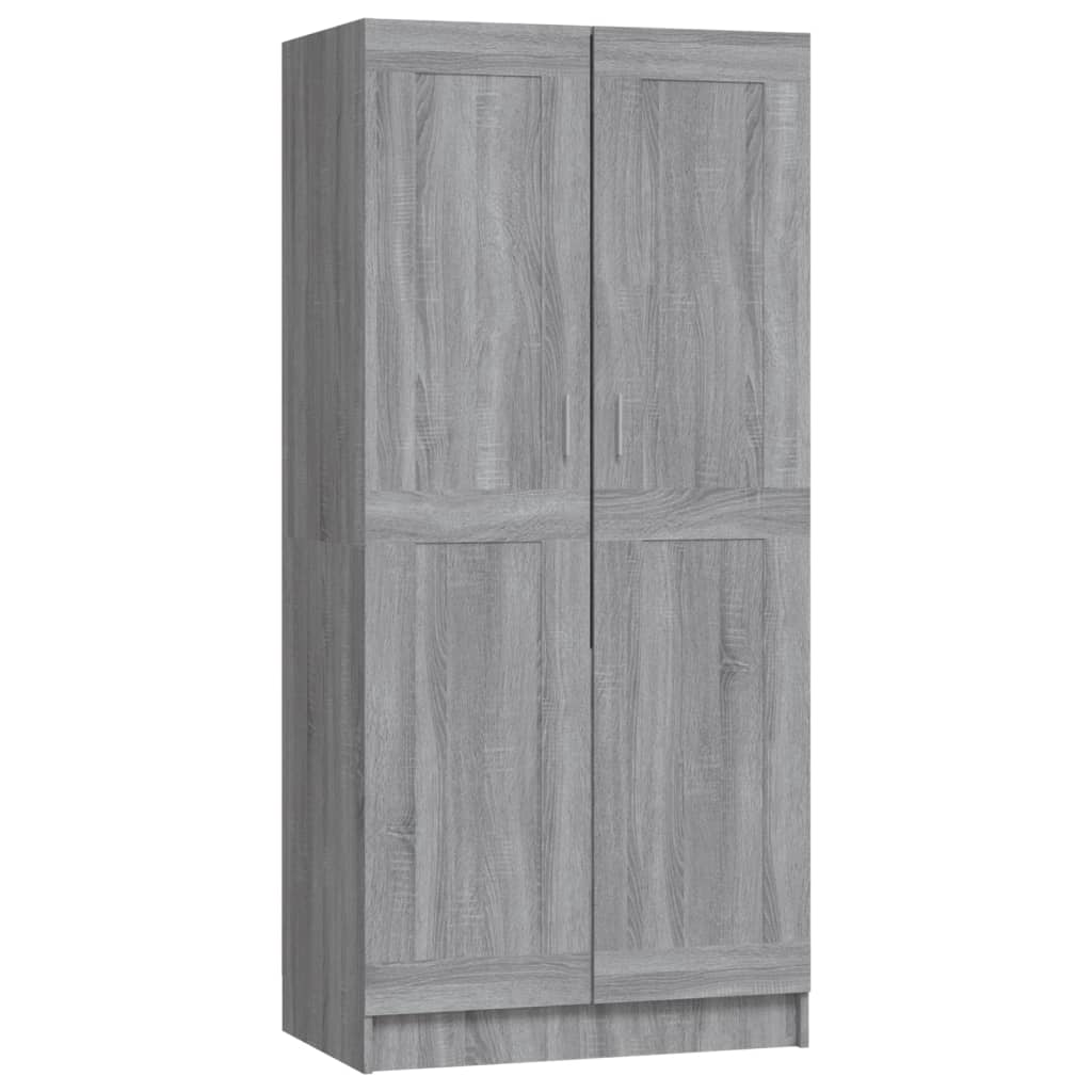 Sonoma gray wardrobe 82.5x51.5x180 cm engineering wood
