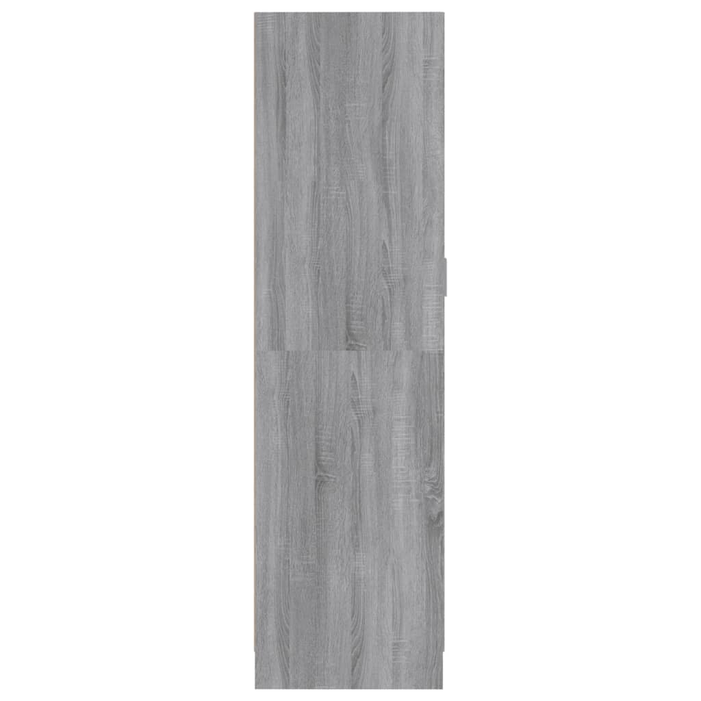 Sonoma gray wardrobe 82.5x51.5x180 cm engineering wood