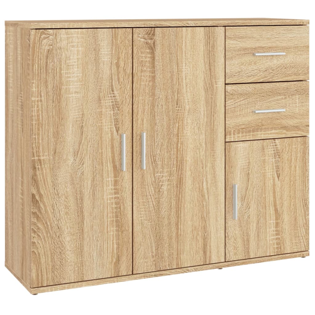Sonoma Oak Buffet 91x29.5x75 cm Ingenieurholz Holz