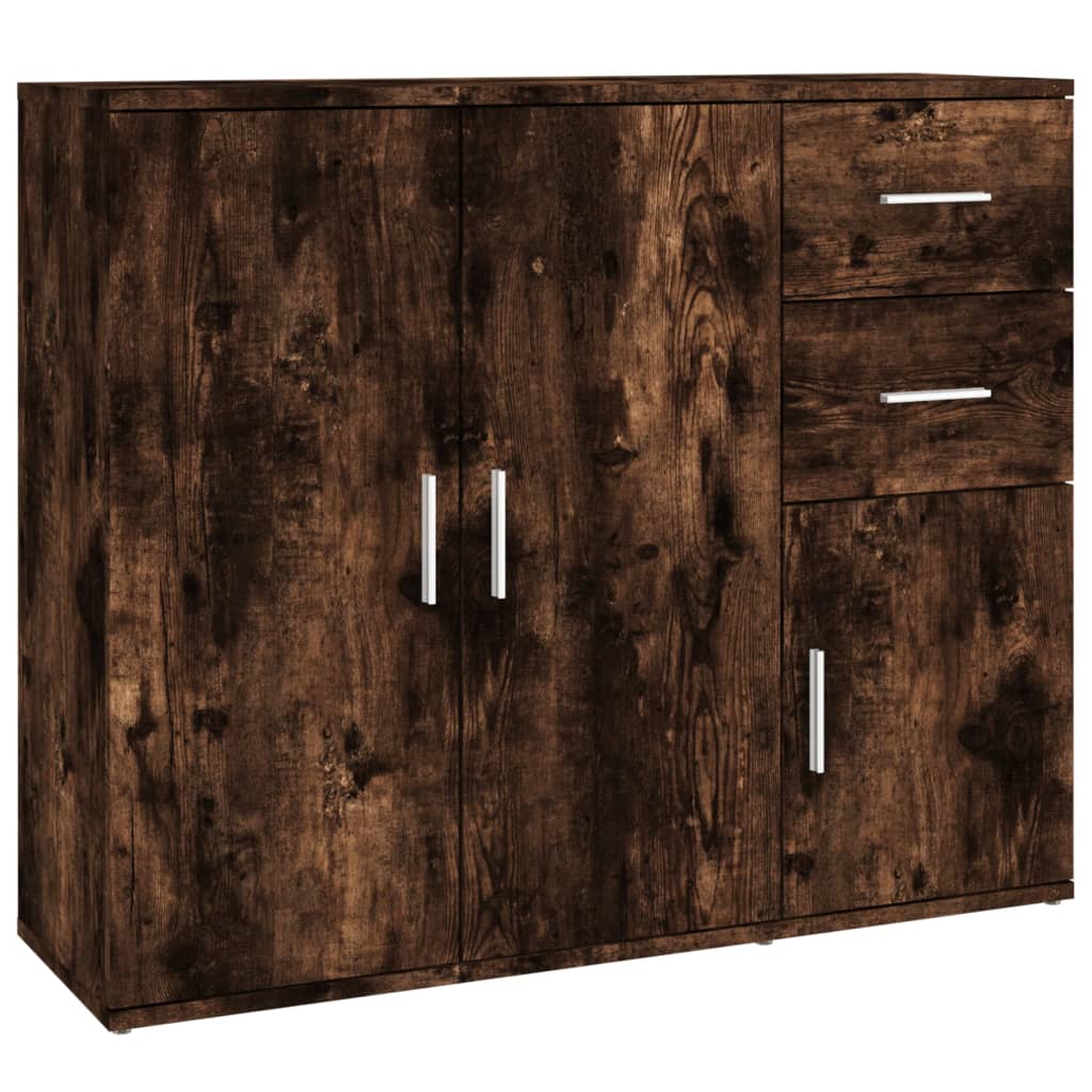 Smoked oak buffet 91x29.5x75 cm engineering wood